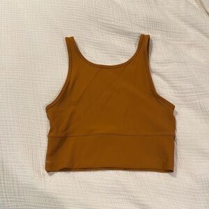 Reversible tank top, Lulu Lemon Power pivot ribbed style. Workout crop top